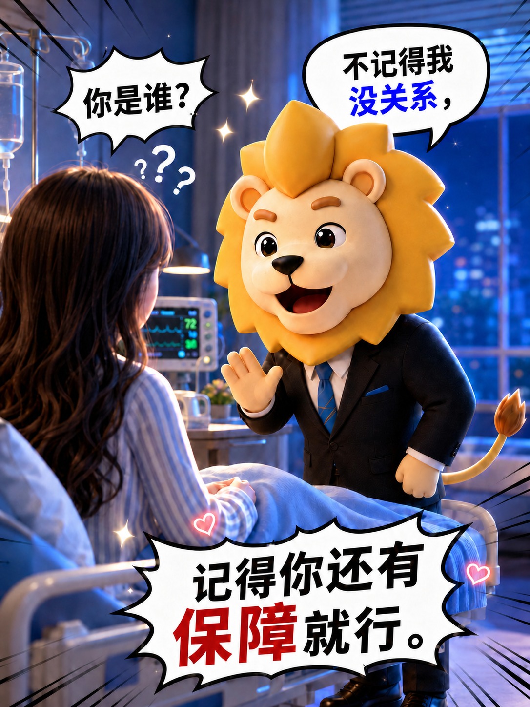 去掉狮子西装领口的金色金属司徽，将该处西装面料修复为与周围一致… - 图片创意预览