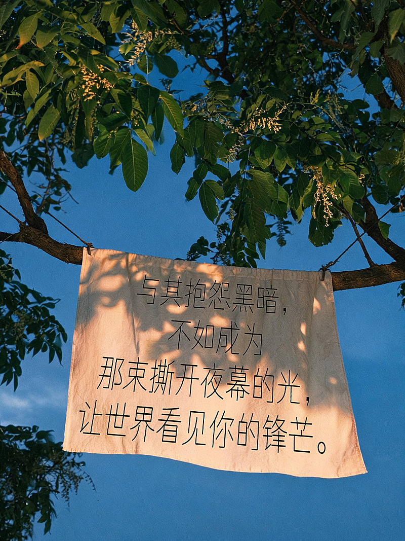 激励正能量文案摘抄分享文艺感实景风小红书封面