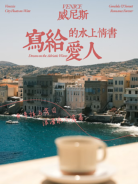 旅游海报简约高级感出境游小红书封面排版