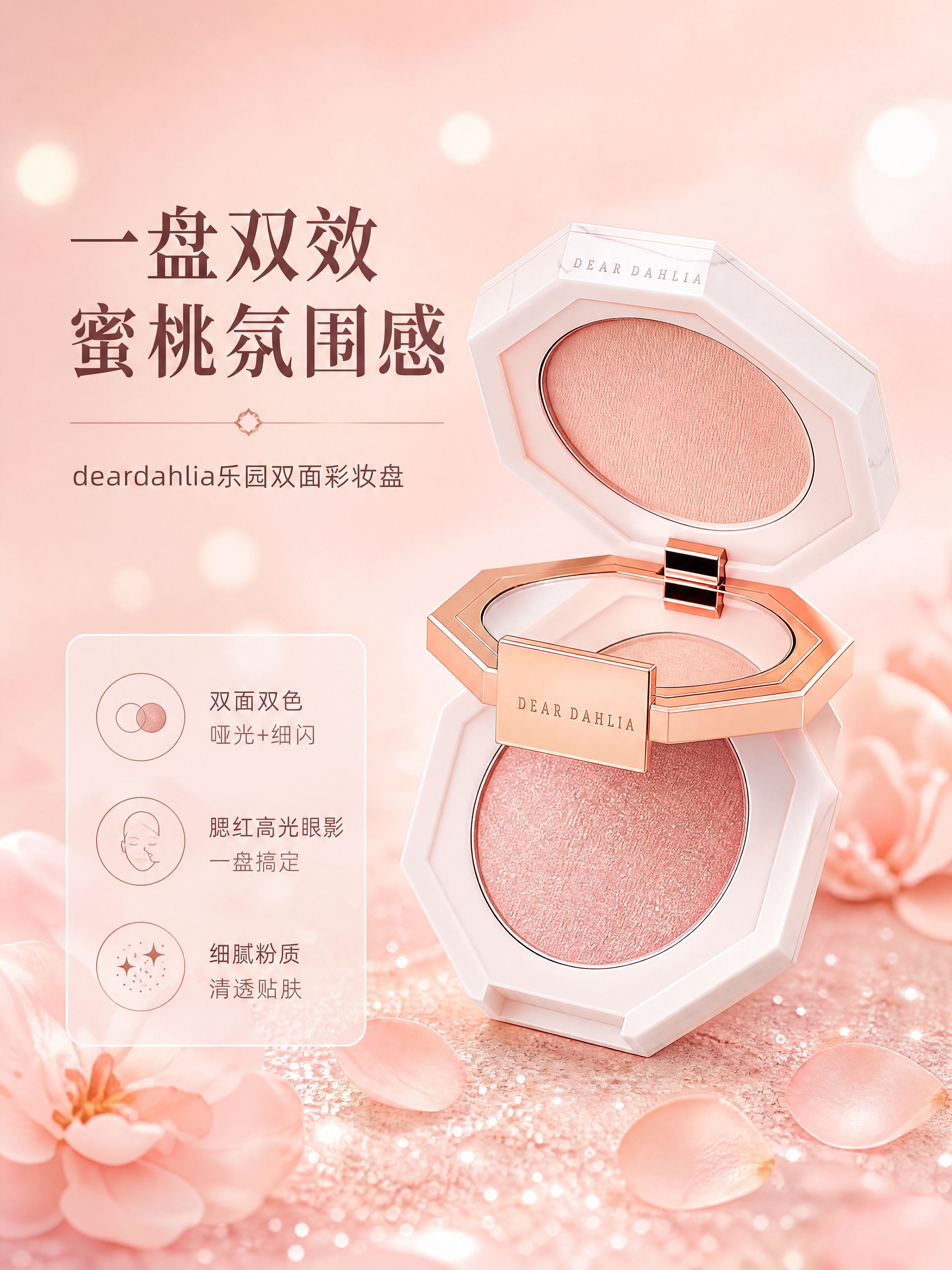 [商品] 使用【图1】deardahlia乐园双面彩妆盘；保留… - 图片创意预览