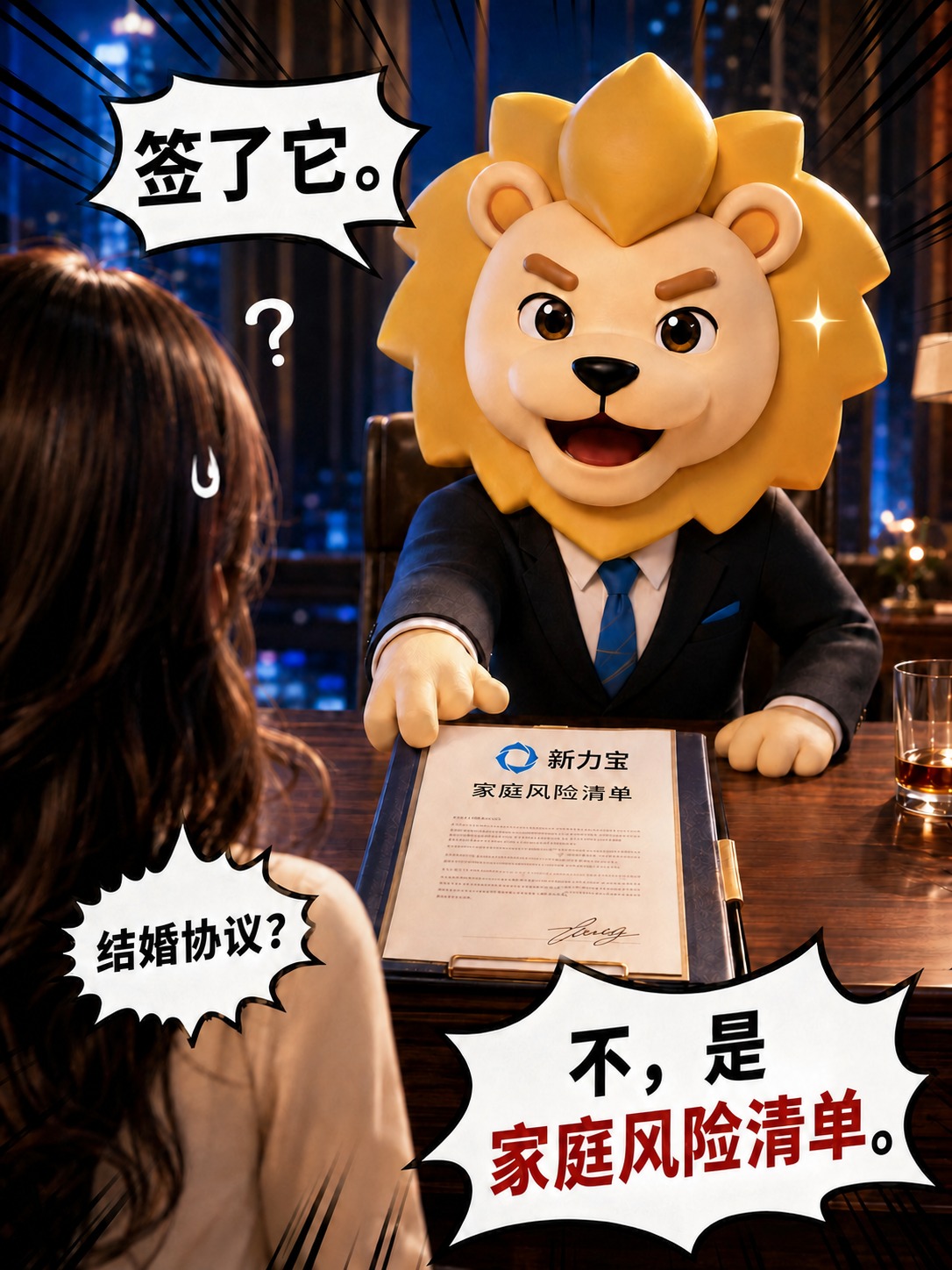 去掉狮子西装领口的金色金属司徽，将该处西装面料修复为与周围一致… - 图片创意预览
