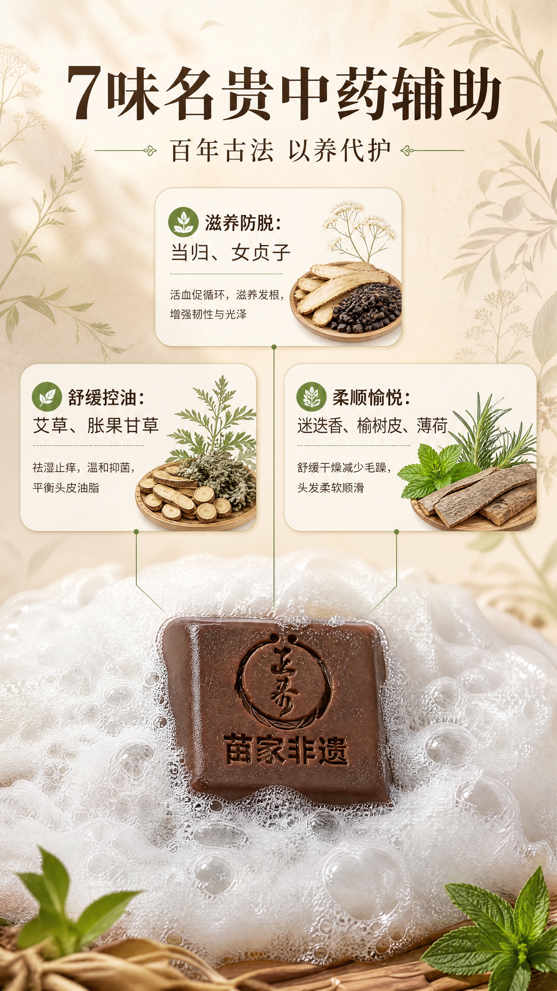 [商品] 使用【图2】正秀养发皂泡沫微距特写；保留深棕色皂体、… - 图片创意预览