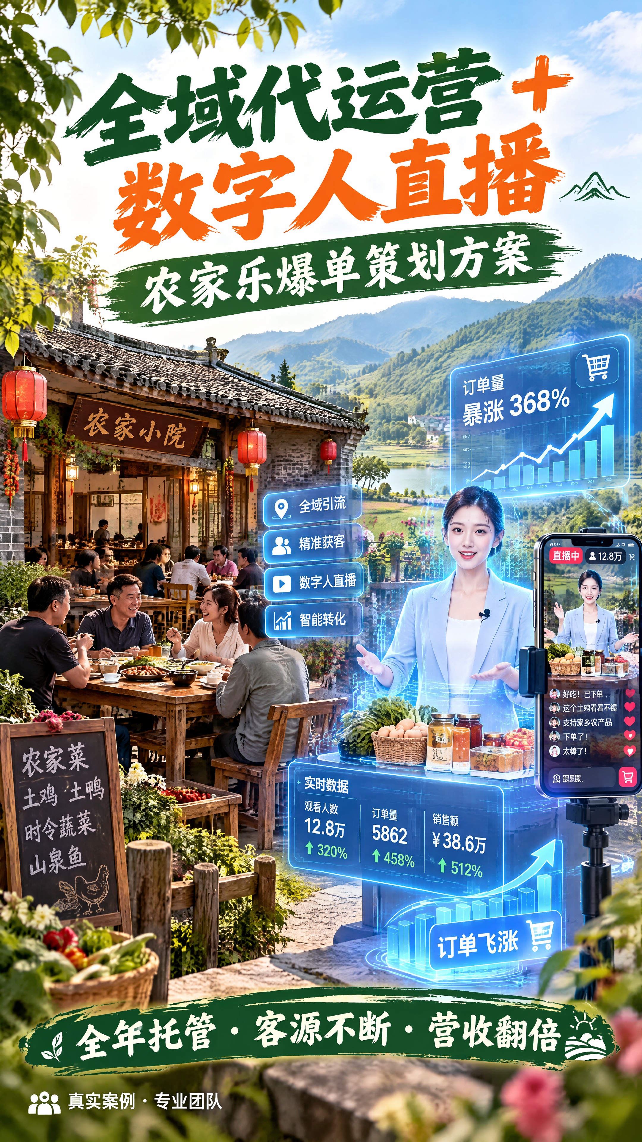 一张真实感的朋友圈营销海报，竖版9:16，4K高清。画面主体是… - 图片创意预览