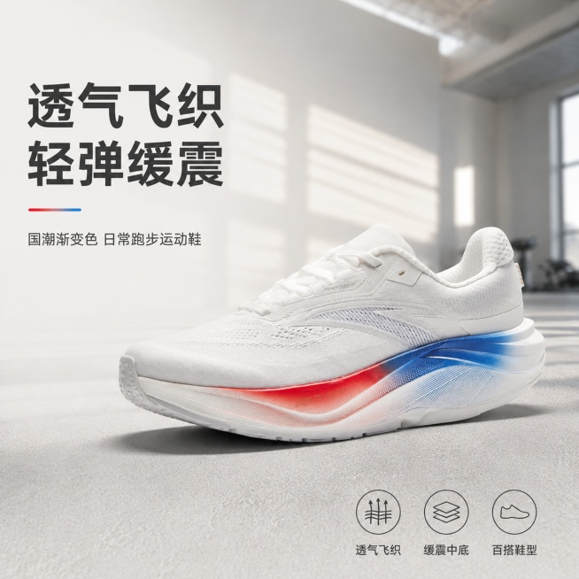 「图片1」帮我用这双鞋，设计一张主图预览效果