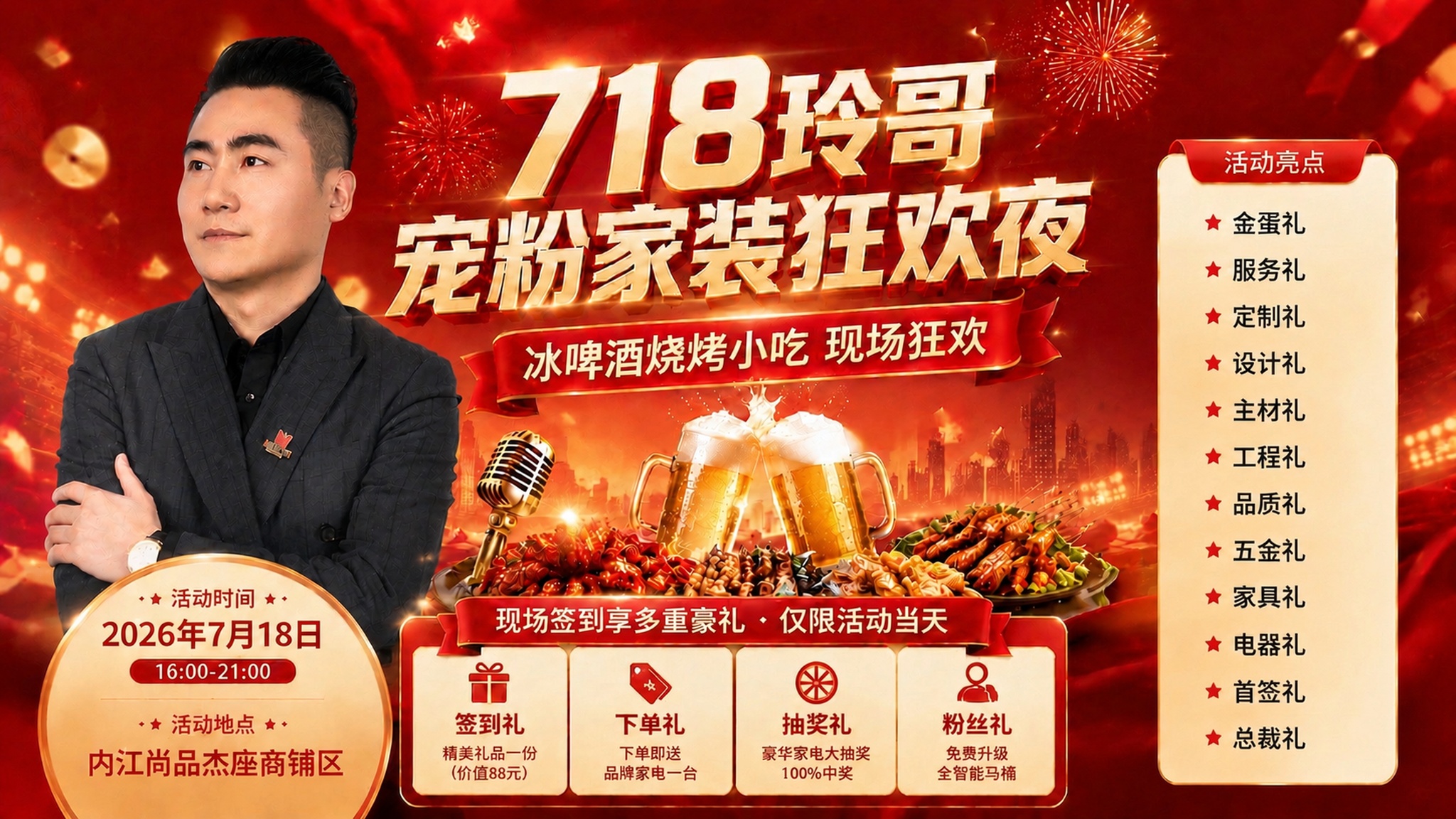 将海报中的头像替换为第二张图的人像，保持原海报的所有文字、布局… - 图片创意预览