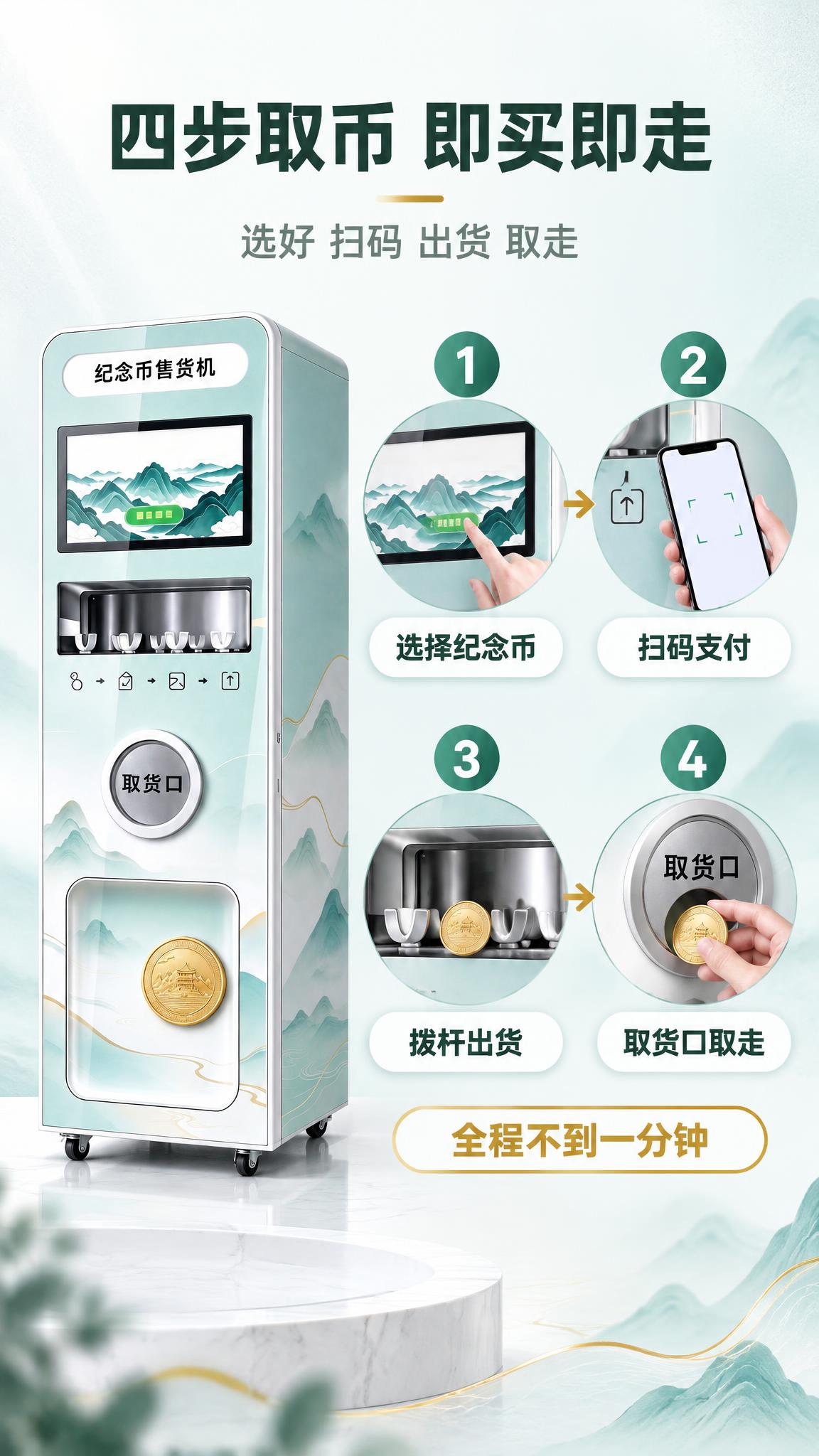 [商品] 使用【图1】纪念币售货机同款机身与部件：横版触摸屏、… - 图片创意预览