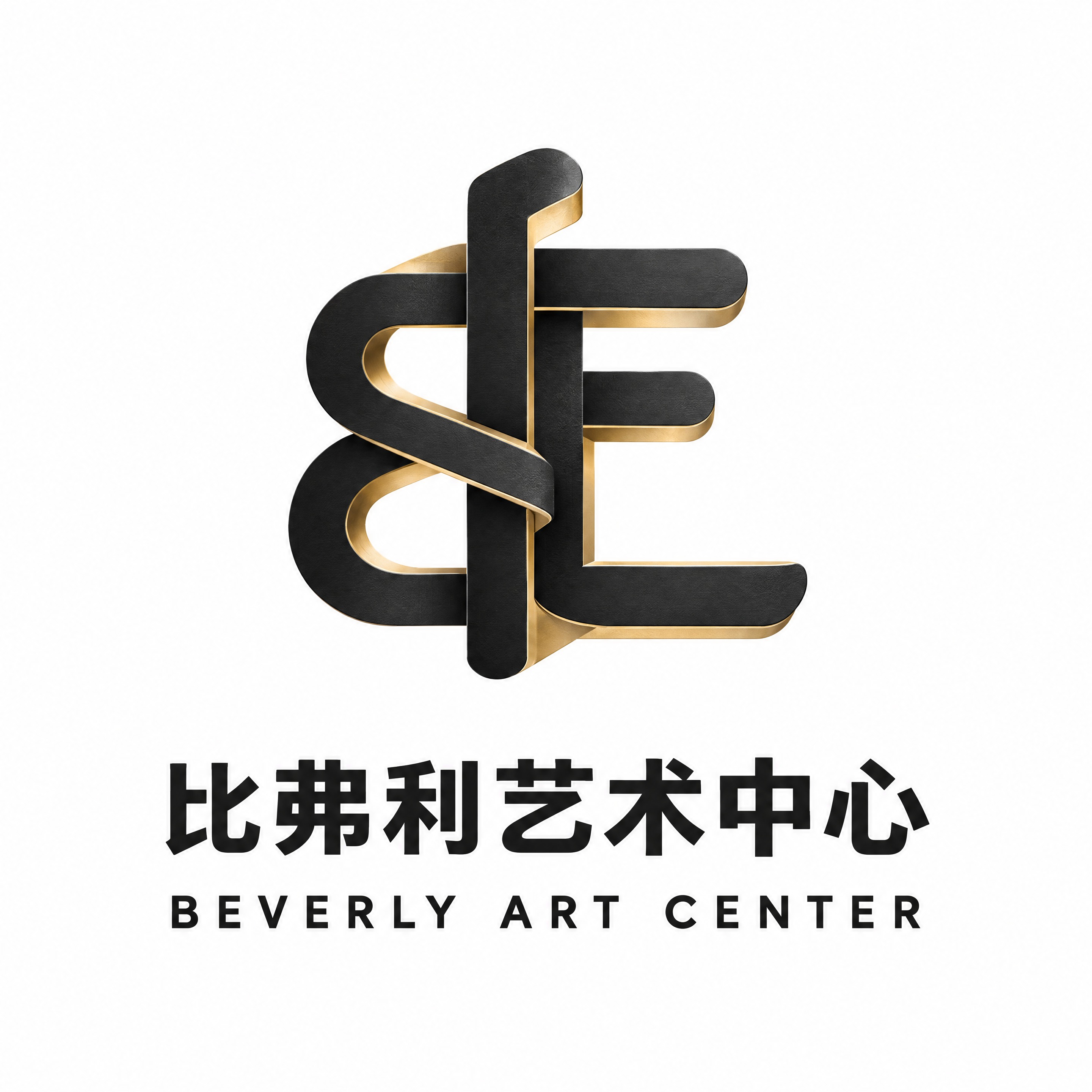 高端商务KTV品牌logo设计，哑光金属几何风格，极简高端商务… - 图片创意预览