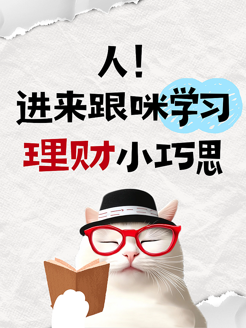 理财知识分享爆款表情包小红书封面