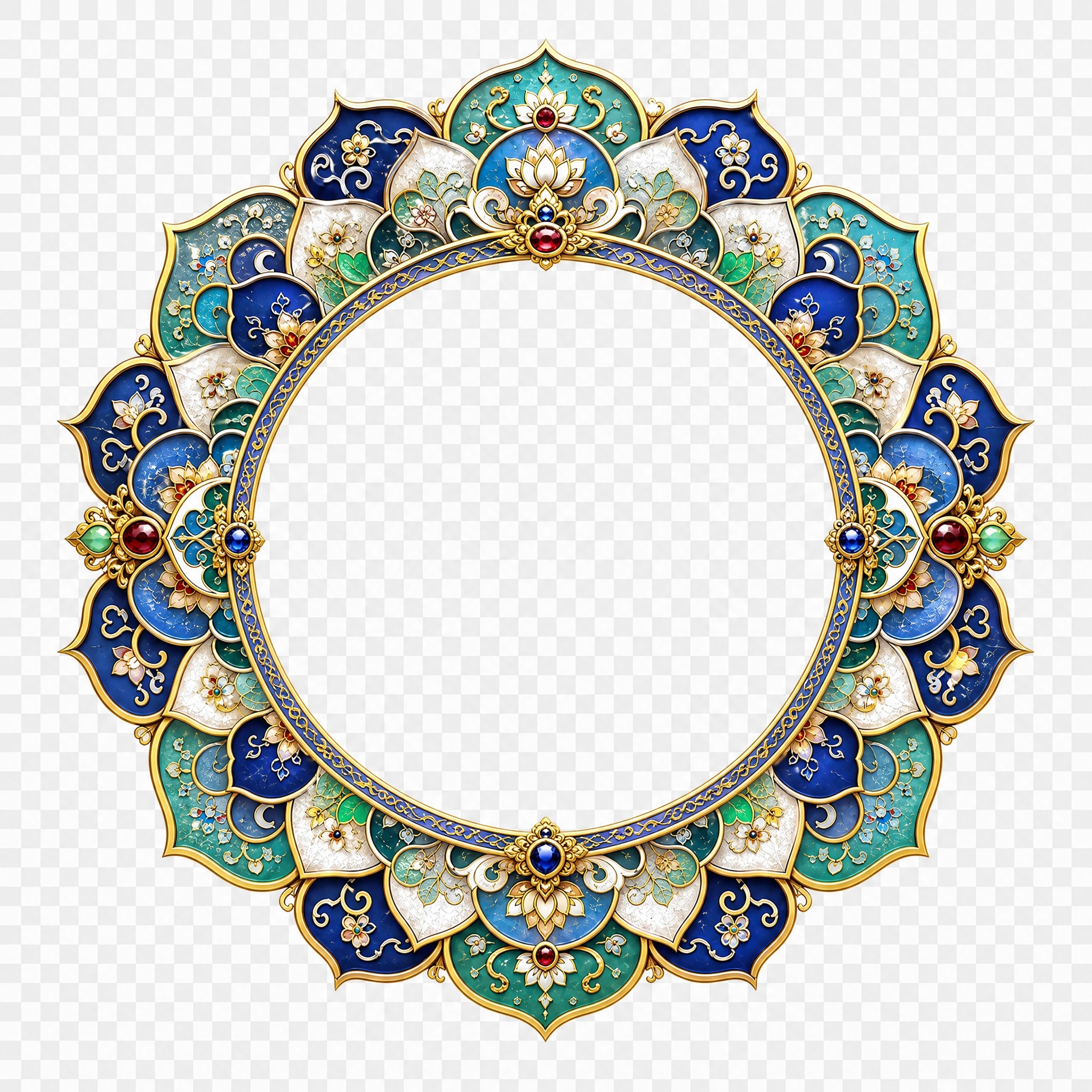 在参考图基础上，将中间的圆形镜面区域扩大，镜面直径明显增大，边… - 图片创意预览