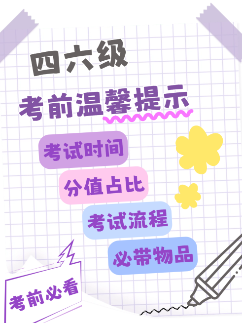 大学四六级学习指南攻略小贴士小红书封面预览效果