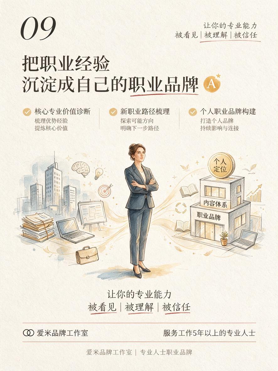 竖版小红书图文封底，尺寸比例3:4，现代职业咨询手绘信息图风格… - 图片创意预览