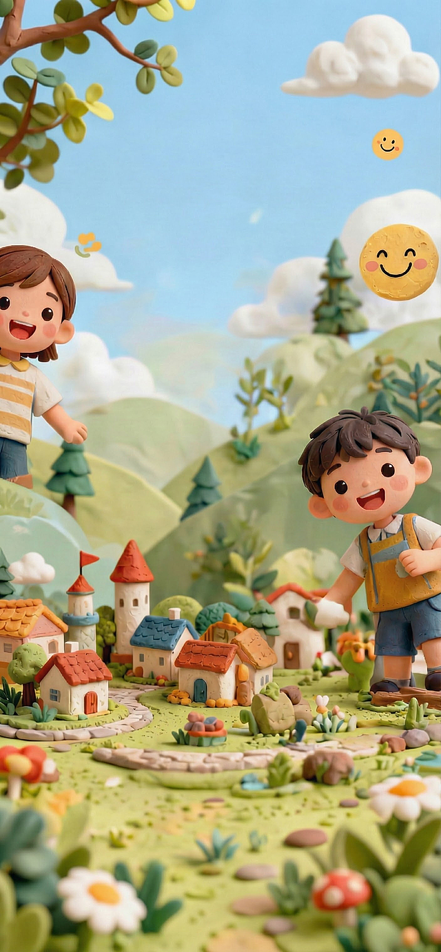 帮我做一个【犀浦粘土城镇规划师】产品介绍海报

设计风格： 创意艺术风，充满想象力与温馨感。

海报内容布局：

【顶部标题】

告别屏幕与无聊

来做小小「犀浦城镇规划师」！

活动时间： 集合地点

【行程安排】13:30-14:00 集结与启动 签到破冰： “粘土打招呼”14:00-14:45 城市规划局 （规划与设计）14:45-15:45 粘土建筑师 （创造与建造）15:45-16:15 小镇发布会 （整合与输出）16:15-16:30 成果展示与结营

【超值价格对比】
💥 震撼体验价：29.9 元/人
~~（市场原价：198 元/人）~~

【安全保障与收获】
📍 安全安心：室内专业场地，无毒安全粘土，导师全程引导。
🎁 重磅成果：孩子将带回自己设计建造的完整粘土微缩城镇作品+荣誉证书！

【即刻行动指令】
犀浦家长，扫码立即占位！
（此处放置清晰、美观的报名二维码）
小班精品，席位紧张，速抢！