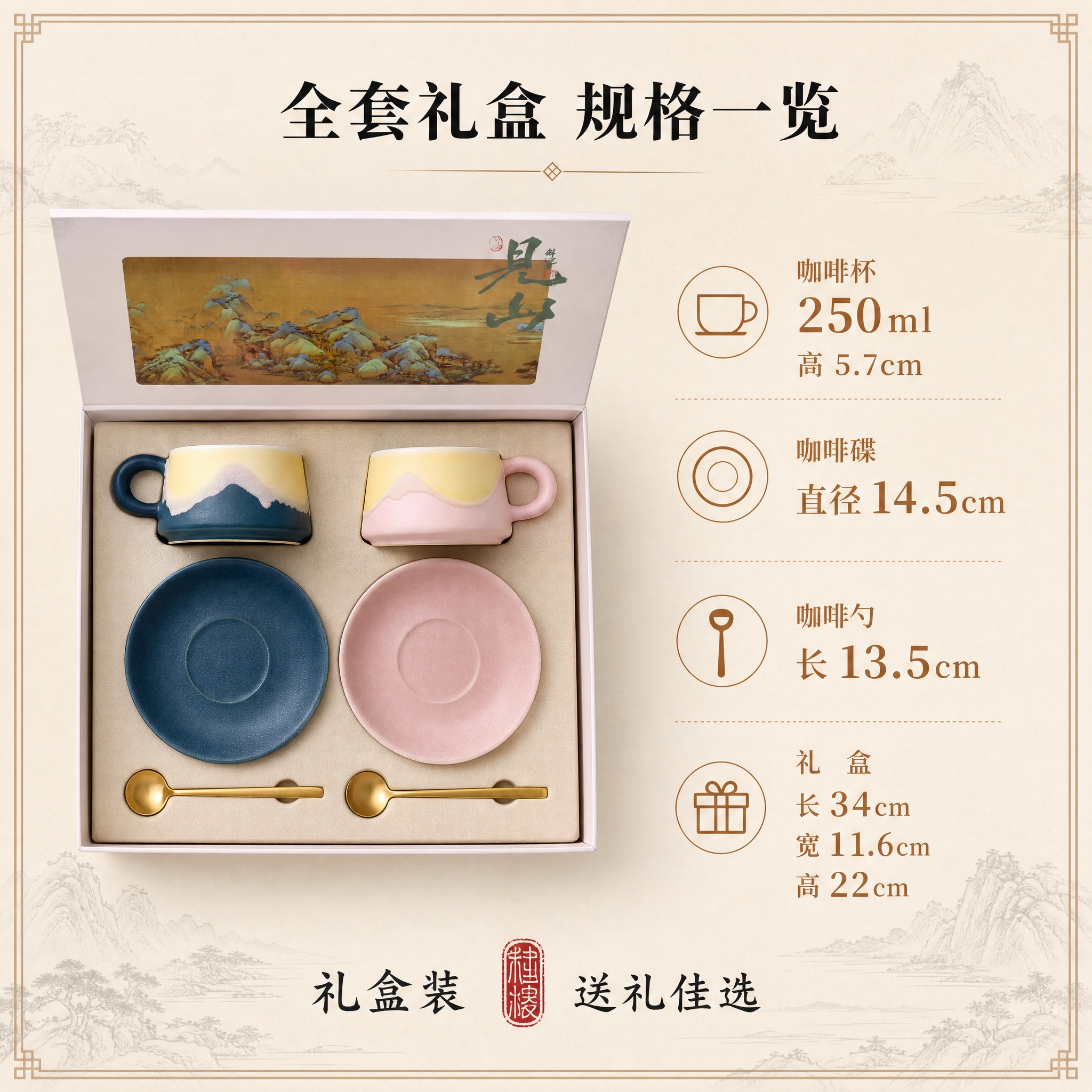 [主图-5] 规格参数与套装清单图，展示产品尺寸容量与礼盒全套… - 图片创意预览