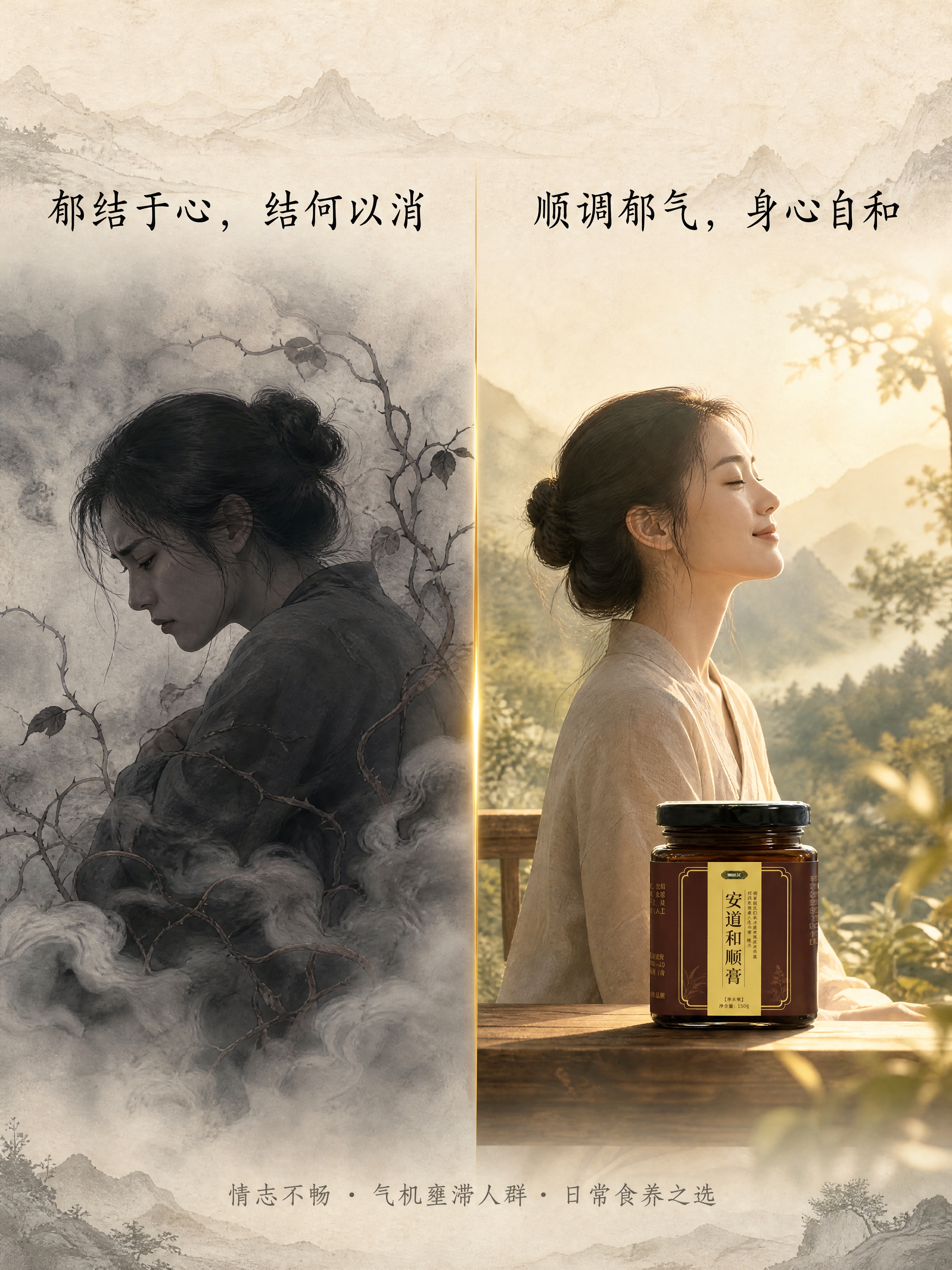 【商品】使用【图5】作为安逍和顺膏罐身外观与整体配色的参照：深… - 图片创意预览