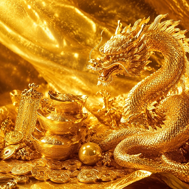 黄金主题视觉画面，闪耀的纯金材质，金光灿灿，金属光泽，细腻的金箔纹理，奢华高贵的氛围，光影流动，金色渐变层次丰富，精致的黄金质感，高级感，电影级打光，超高清细节