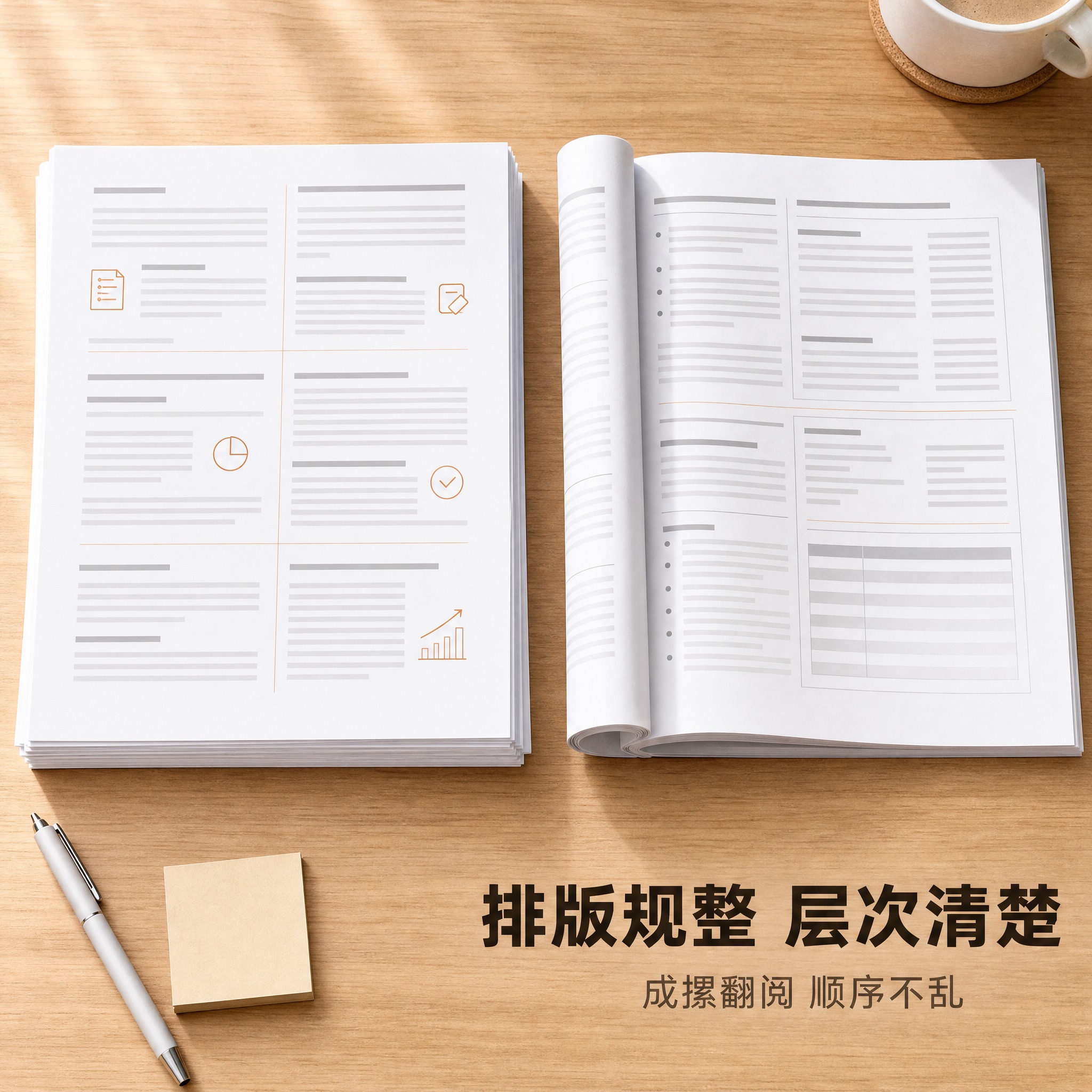[主图-2] A4打印资料 内容与结构图 证明资料排版规整层次… - 图片创意预览