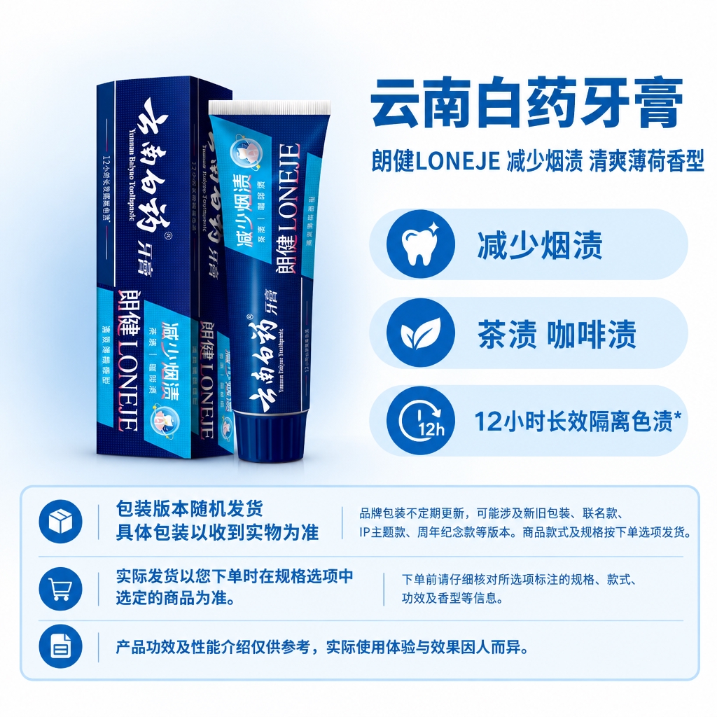 复刻指定版式母版，制作云南白药牙膏电商单品主图，1:1方图。… - 图片创意预览