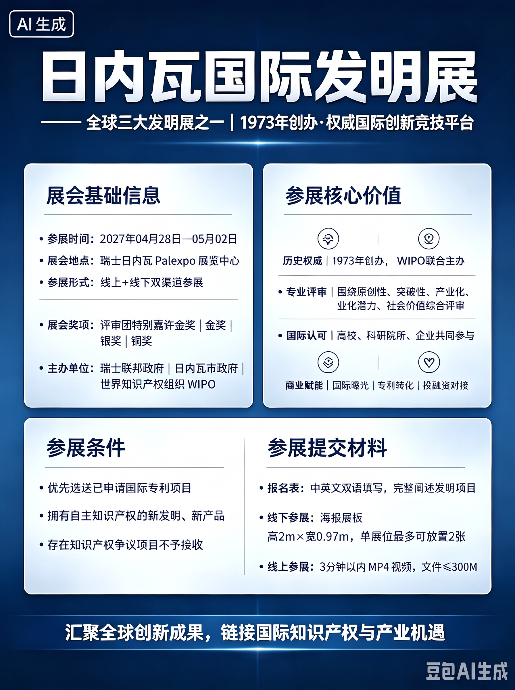 修改文中错别字以及不清晰的字；展会单位这一行去掉 - 图片创意预览