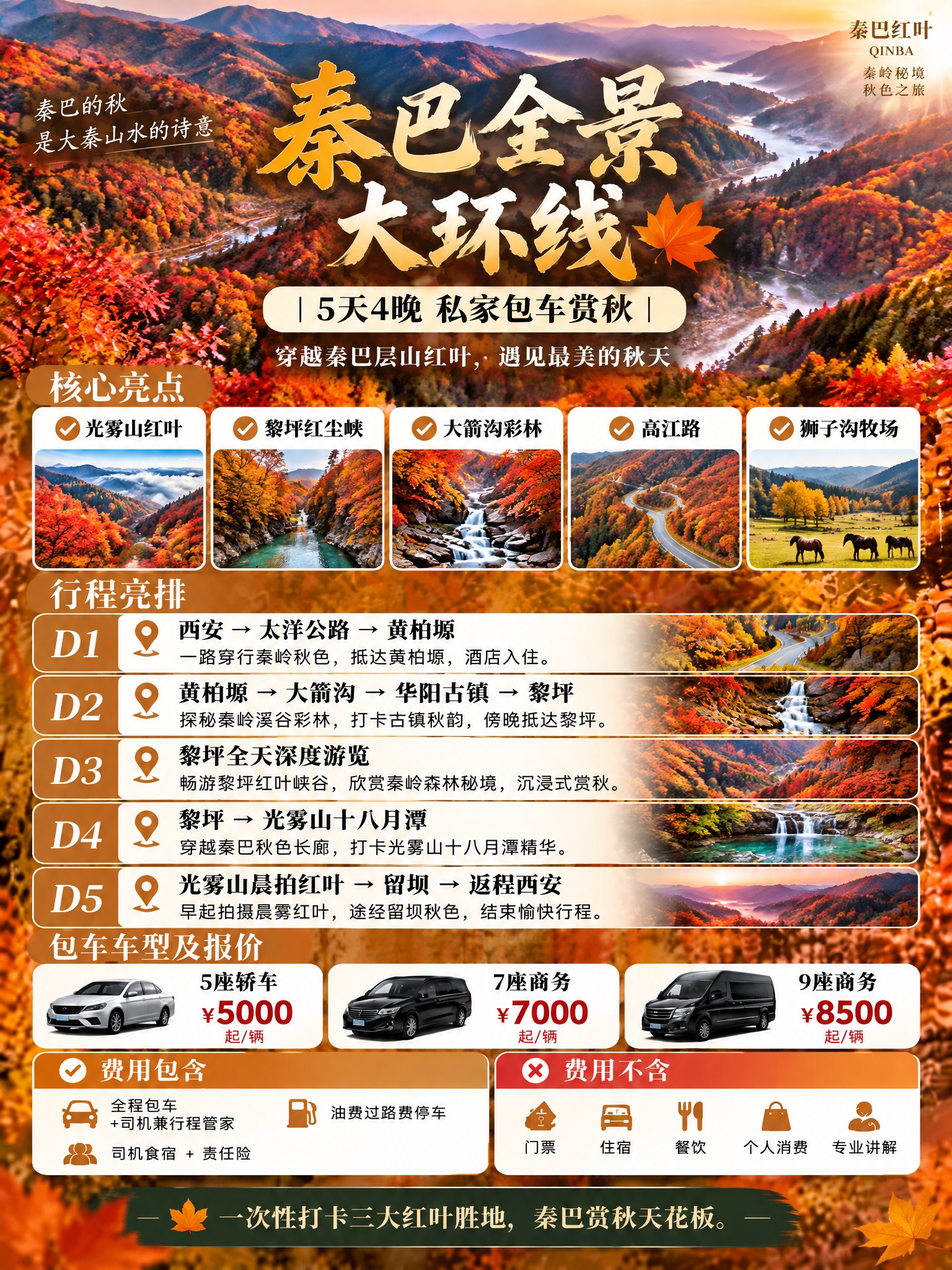 基于参考海报的暖橙金棕秋日风格和版式设计，做以下修改：1. 背… - 图片创意预览