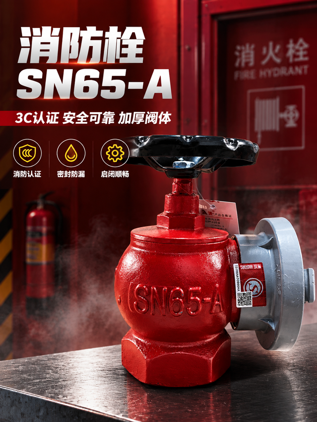 [商品] 使用【图1】SN65-A型室内消火栓；保留红色铸铁阀… - 图片创意预览