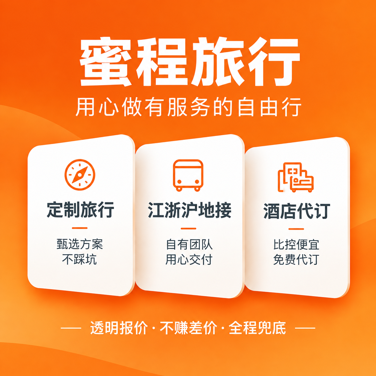 基于参考图的版式结构，重新设计为深橙色背景、白色文字的高级简约… - 图片创意预览