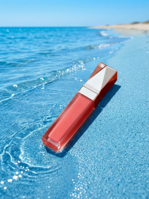 背景改成蓝色的沙滩预览效果