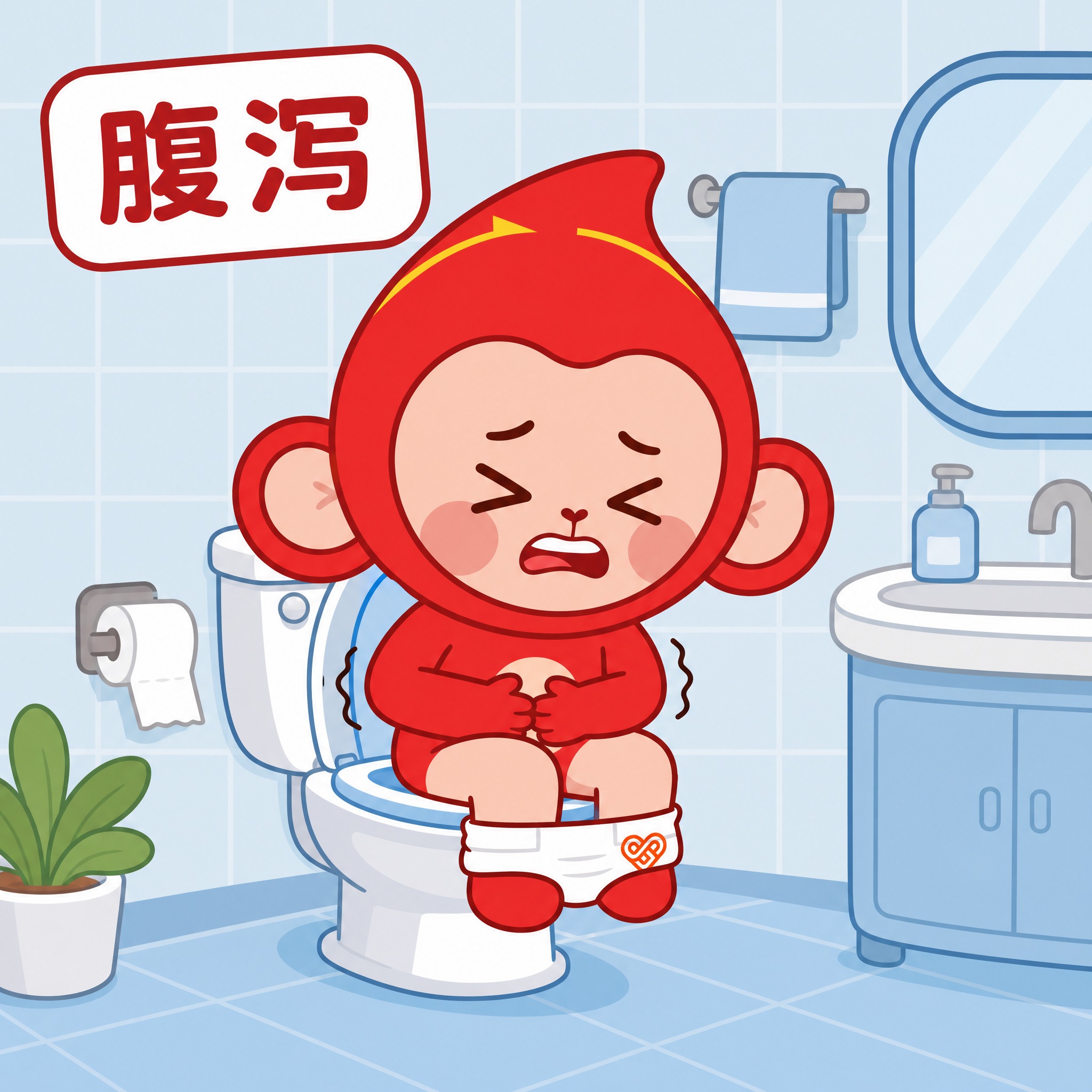 基于参考图中的连云港市中心血站IP形象“连小血”猴子形象，设计… - 图片创意预览