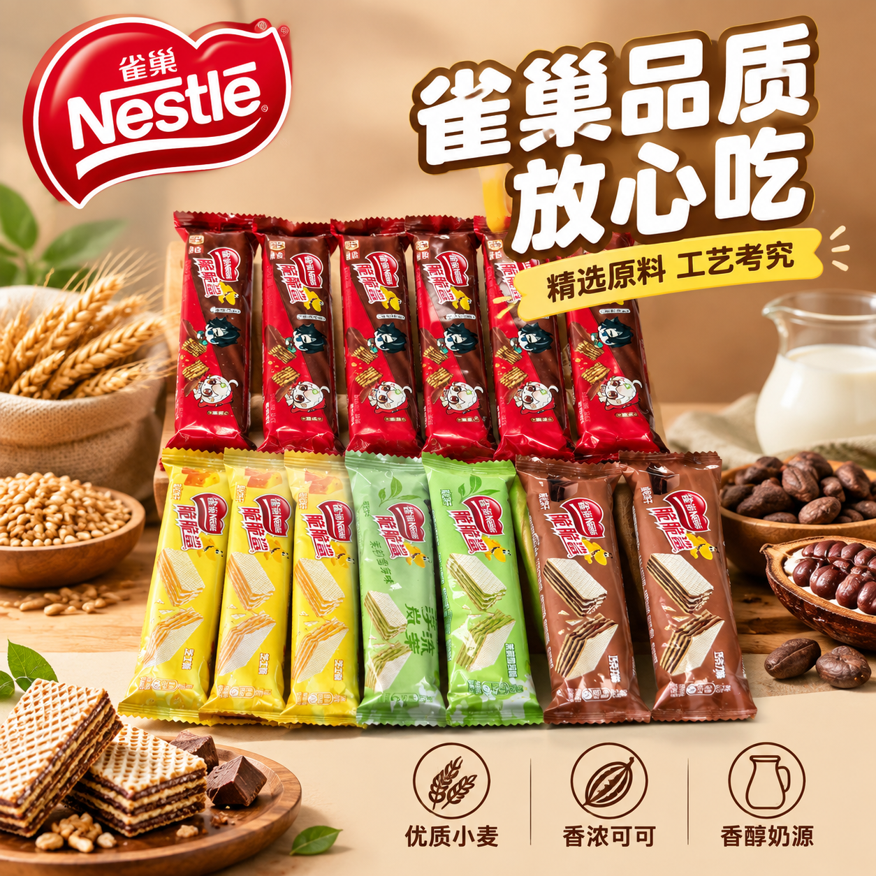 [主图-10] 雀巢品牌品质 品牌信任背书。 [统一基调] 抖… - 图片创意预览