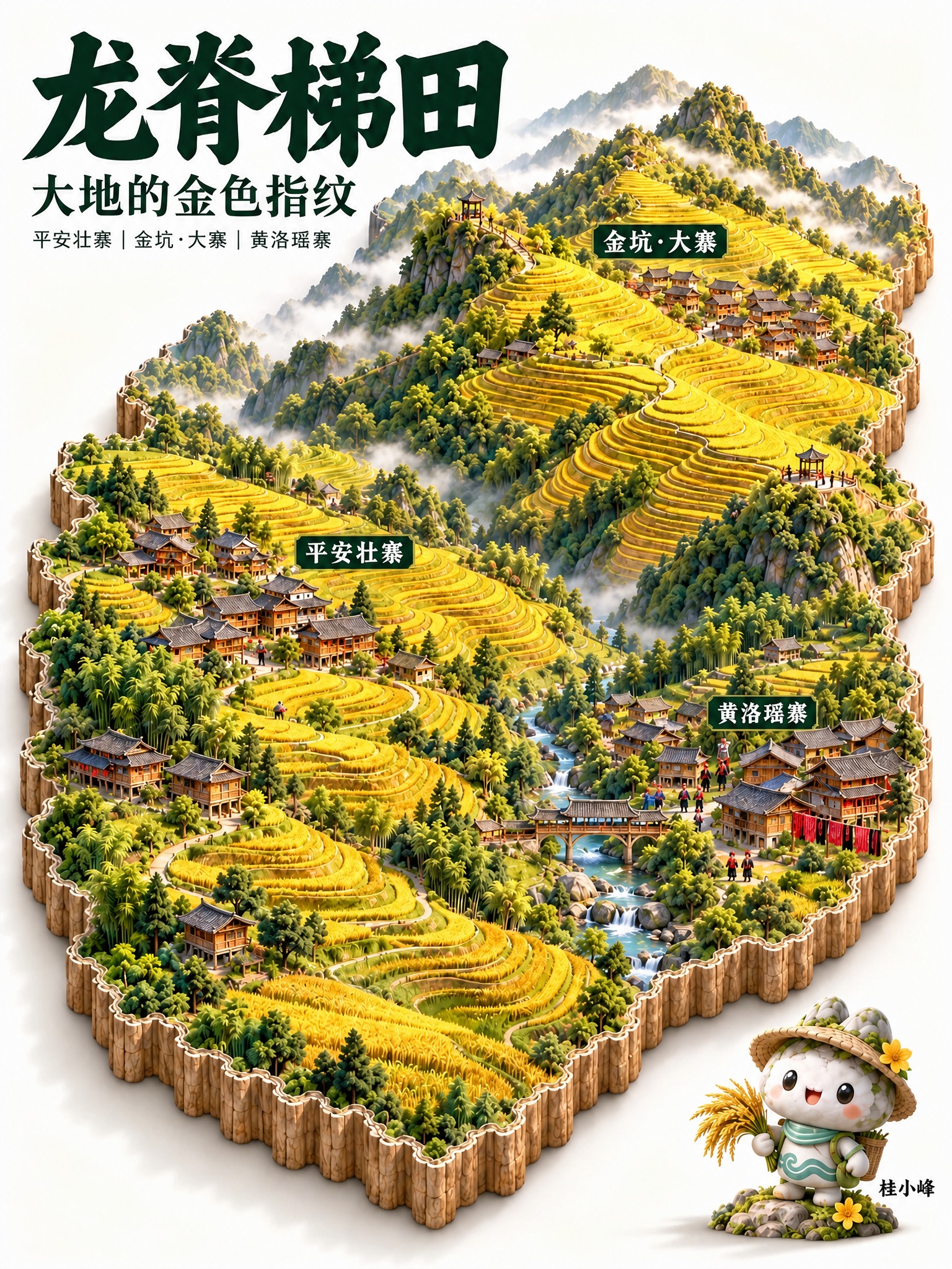 图生图同款微改创作：保持原图整体构图、3D微缩地图风格、白色背… - 图片创意预览