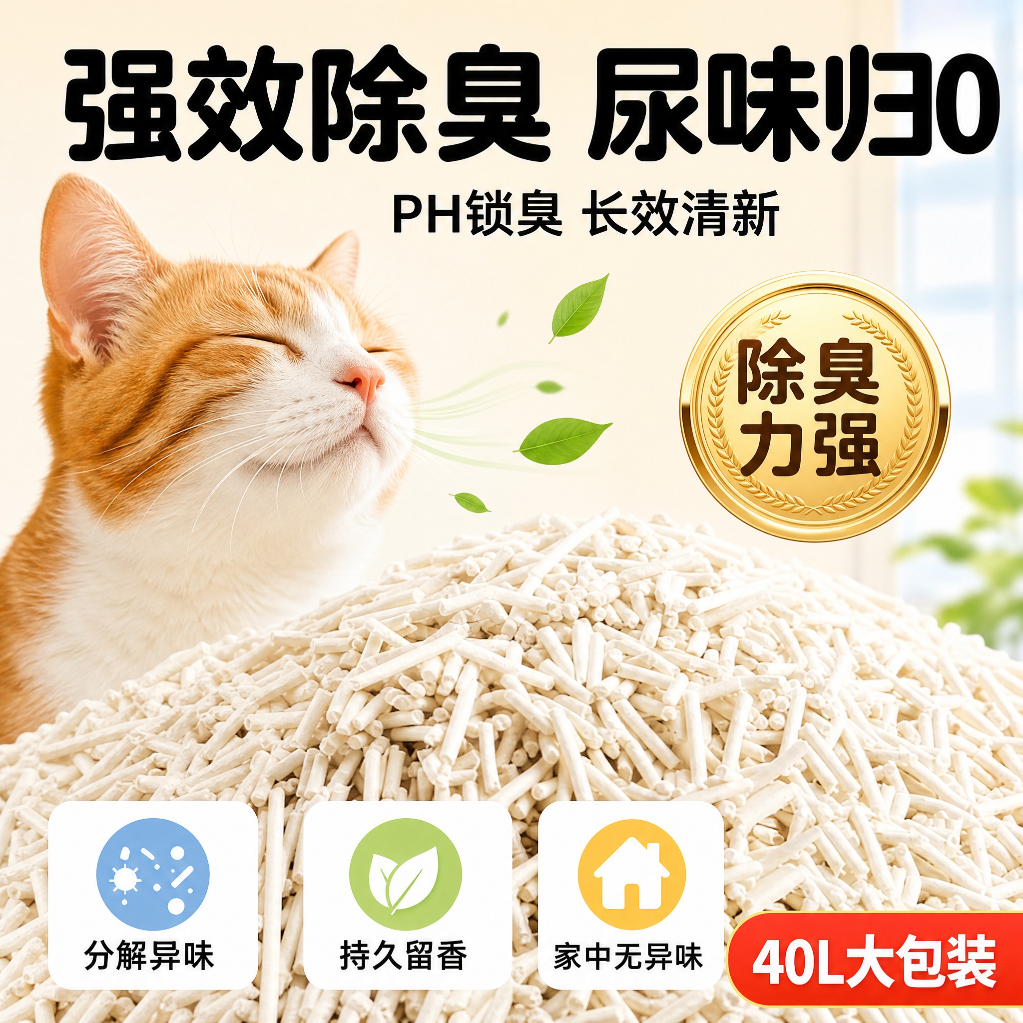 [主图-3] 除臭功效卖点图，突出除臭能力强、家中无异味。 [… - 图片创意预览