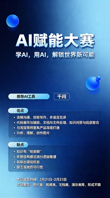 将海报中的“推荐AI工具”“优点”“缺点”字样设置为左对齐预览效果