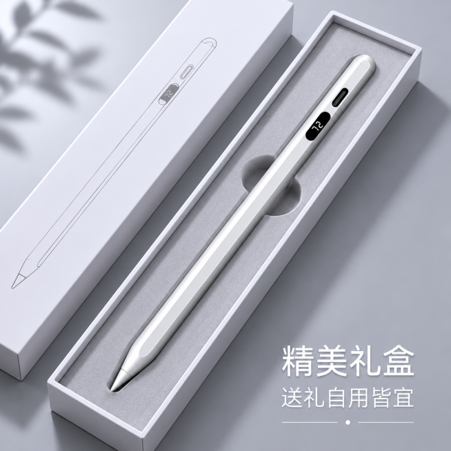 使用电商主图技能生成10张比例1:1的电商主图，适配平台为，商品为「图片1」，商品卖点为全屏防误触、倾斜压感、智能数显，其他要求为结合平板出现，以科技风格为主预览效果