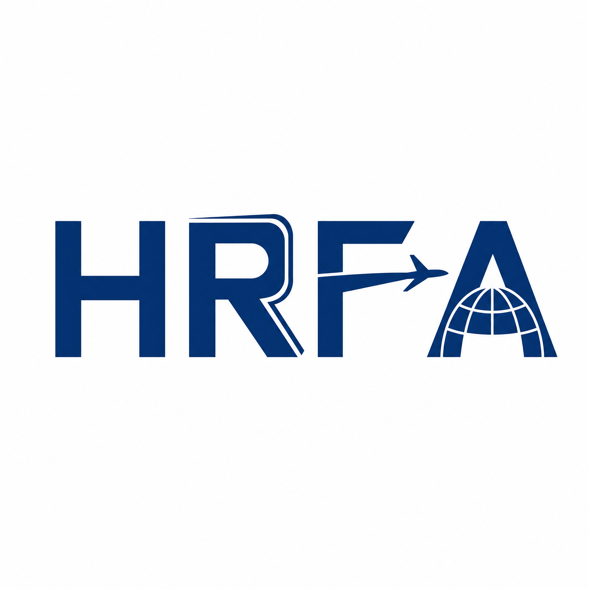干净的纯白色背景。平面logo设计，主体文字"HRFA"四个大… - 图片创意预览