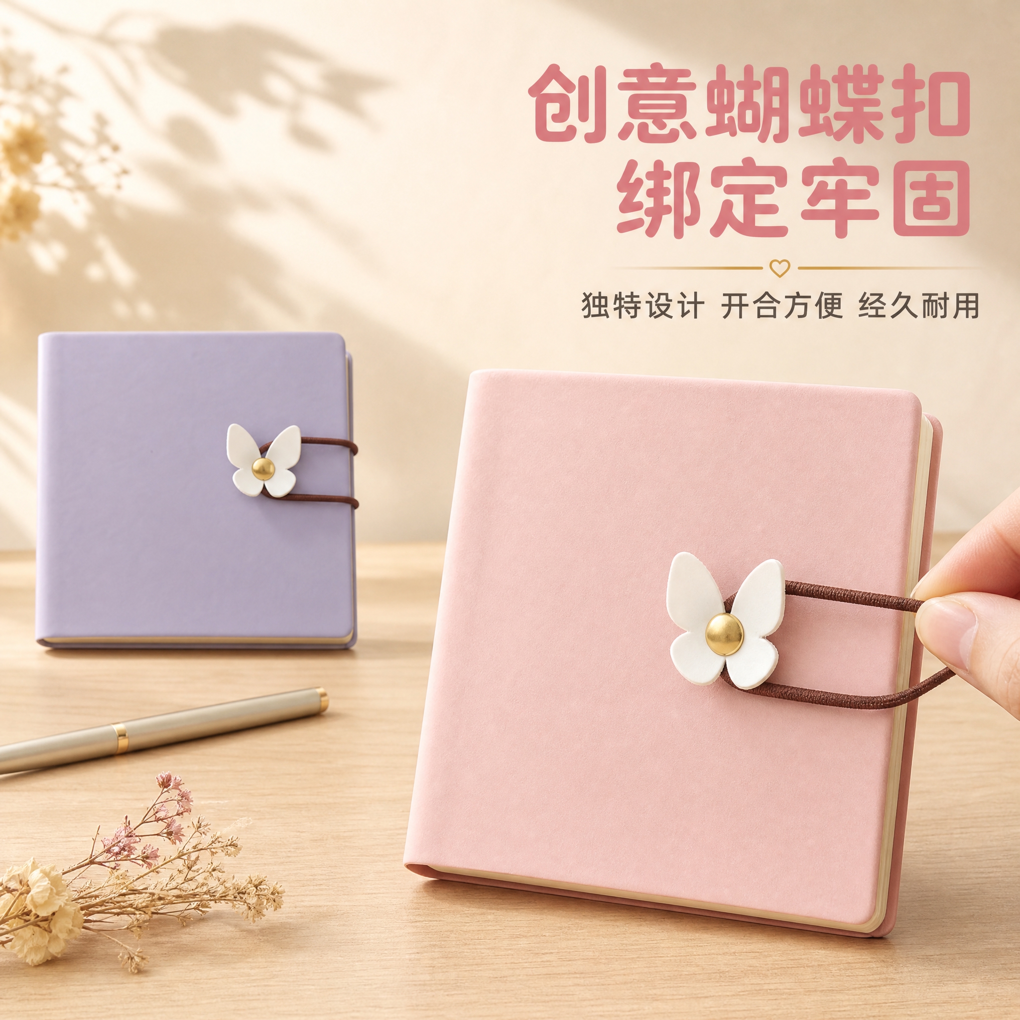 [主图-2] 核心卖点证明，展示蝴蝶扣绑带的创意设计与绑定牢固… - 图片创意预览