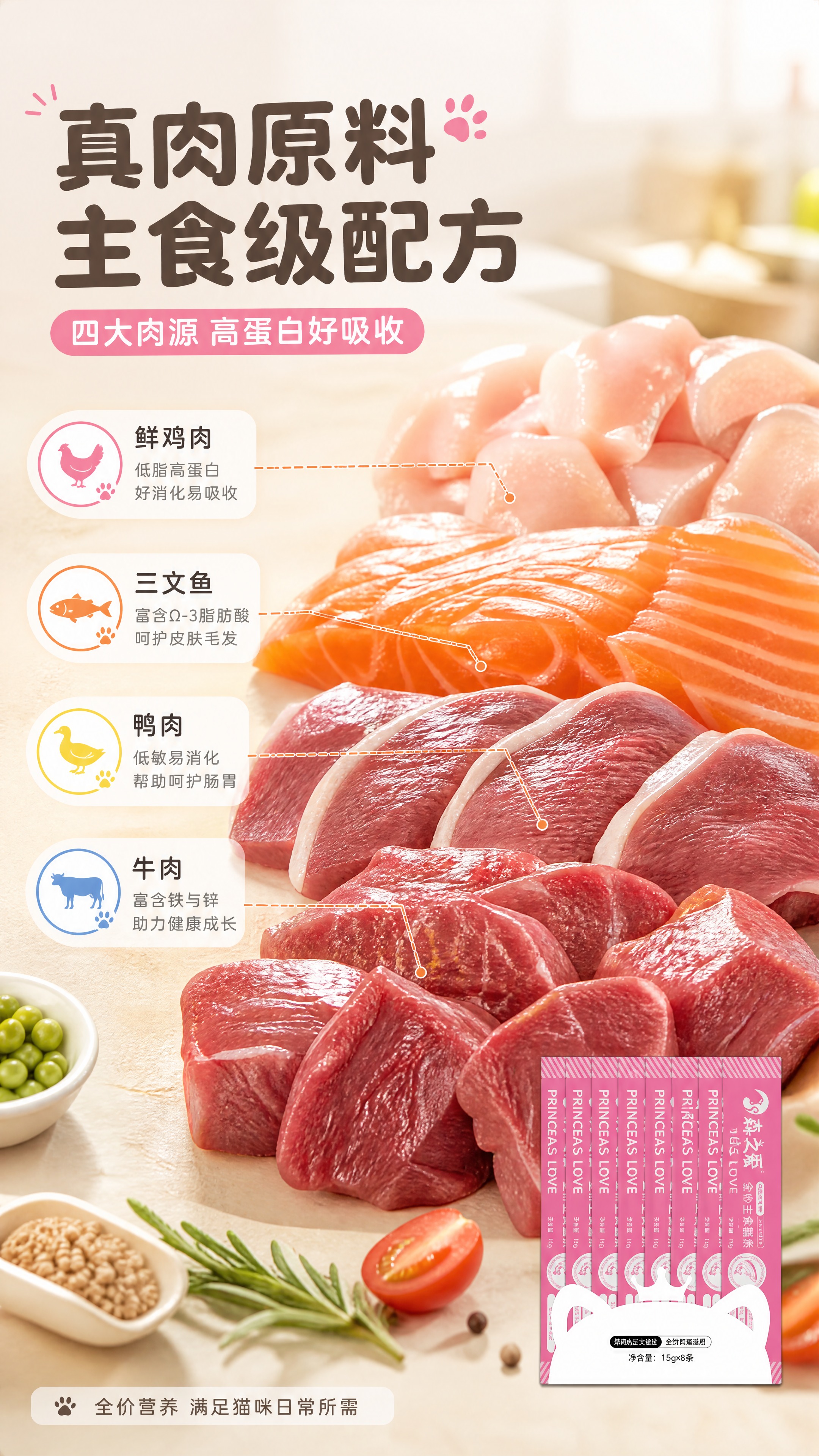 [商品] 使用【图1】森之爱全价主食猫条包装作为辅助元素小图露… - 图片创意预览