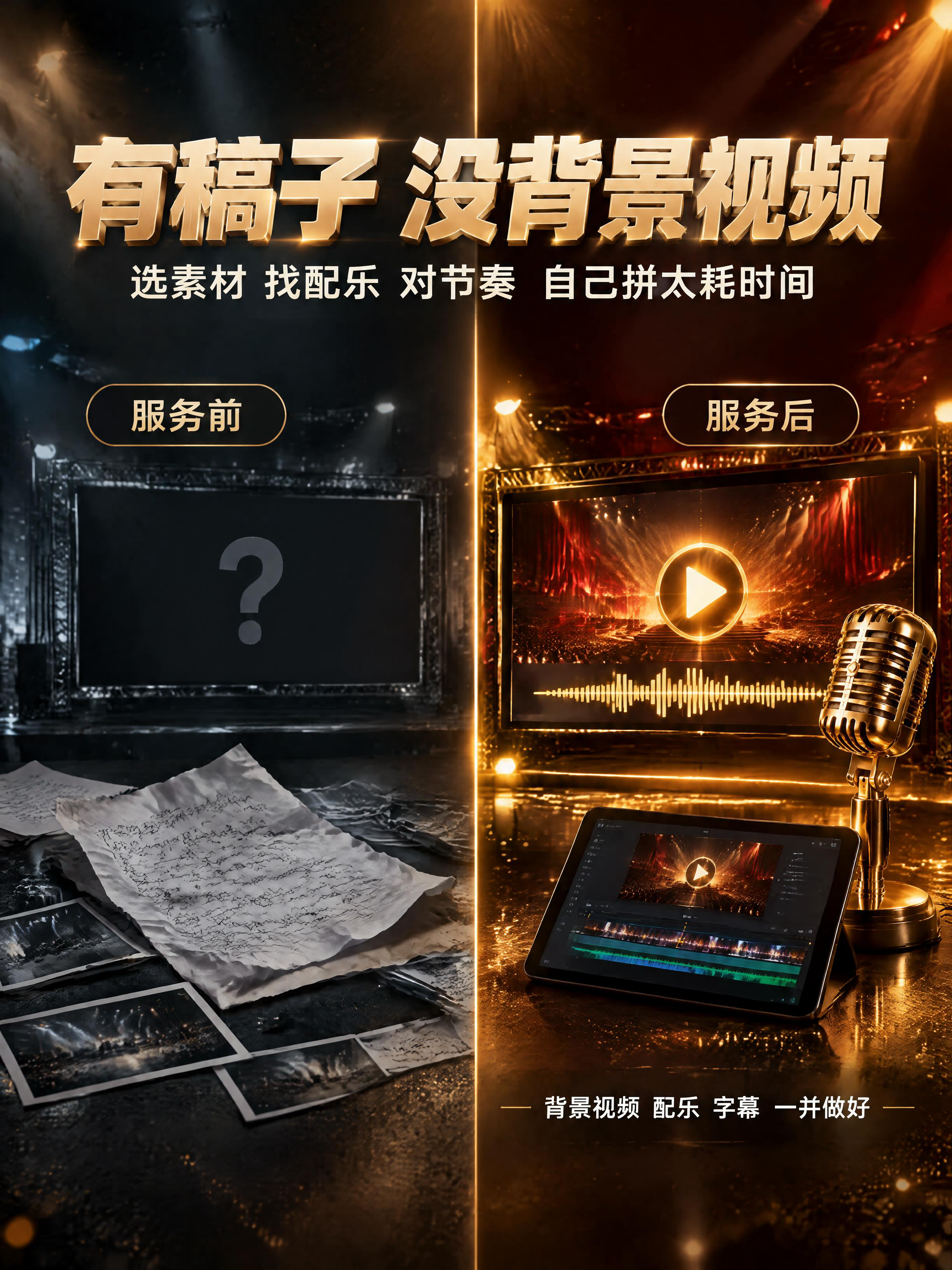[商品] 使用【图2】参赛视频背景定制痛点场景图中的稿件、节目… - 图片创意预览