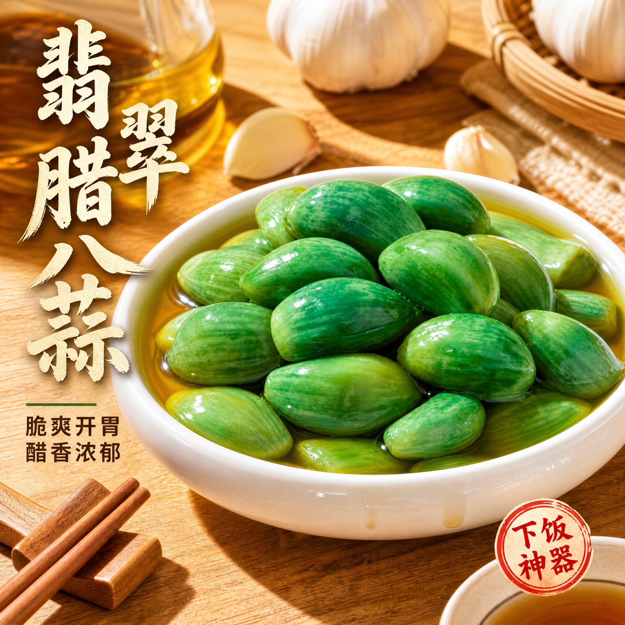 [主图-1] 翡翠腊八蒜首图，突出食欲感与点击率，核心任务是展… - 图片创意预览