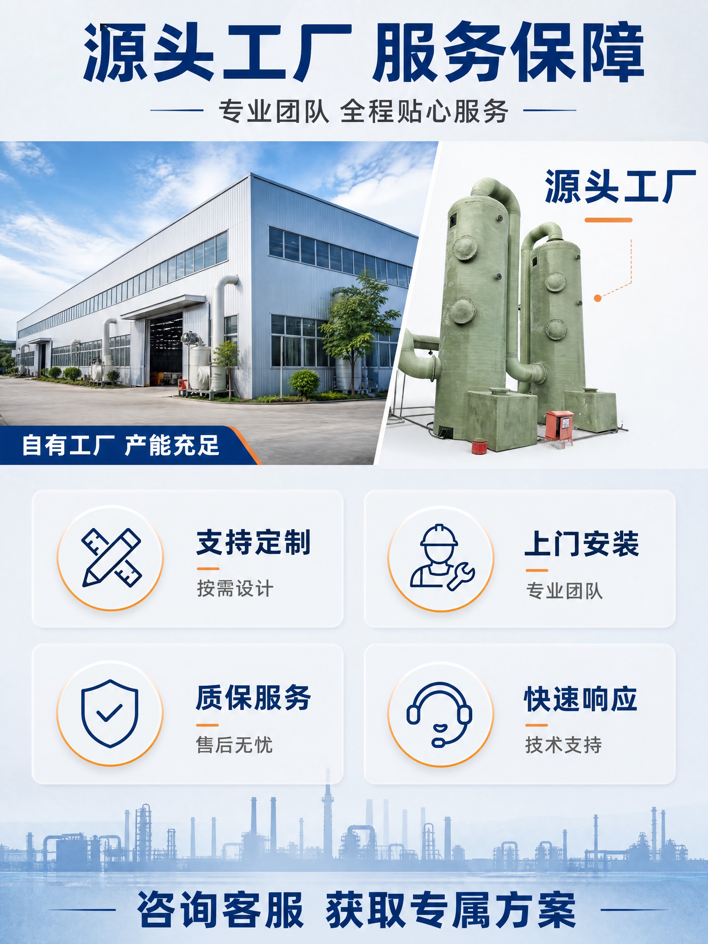 [商品] 使用【图1】玻璃钢喷淋塔；保留产品外观与结构；本页产… - 图片创意预览