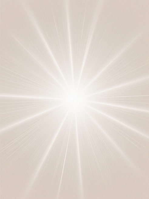 极简主义光效背景素材，中央柔和明亮的白色光晕向四周呈放射状渐变扩散，光线线条细腻均匀，整体色调为纯净的米白色调，画面干净通透无杂质，光影过渡自然柔和，无任何文字和图案元素，营造出宁静、轻盈、通透的氛围，适合作为光效叠加素材使用。预览效果