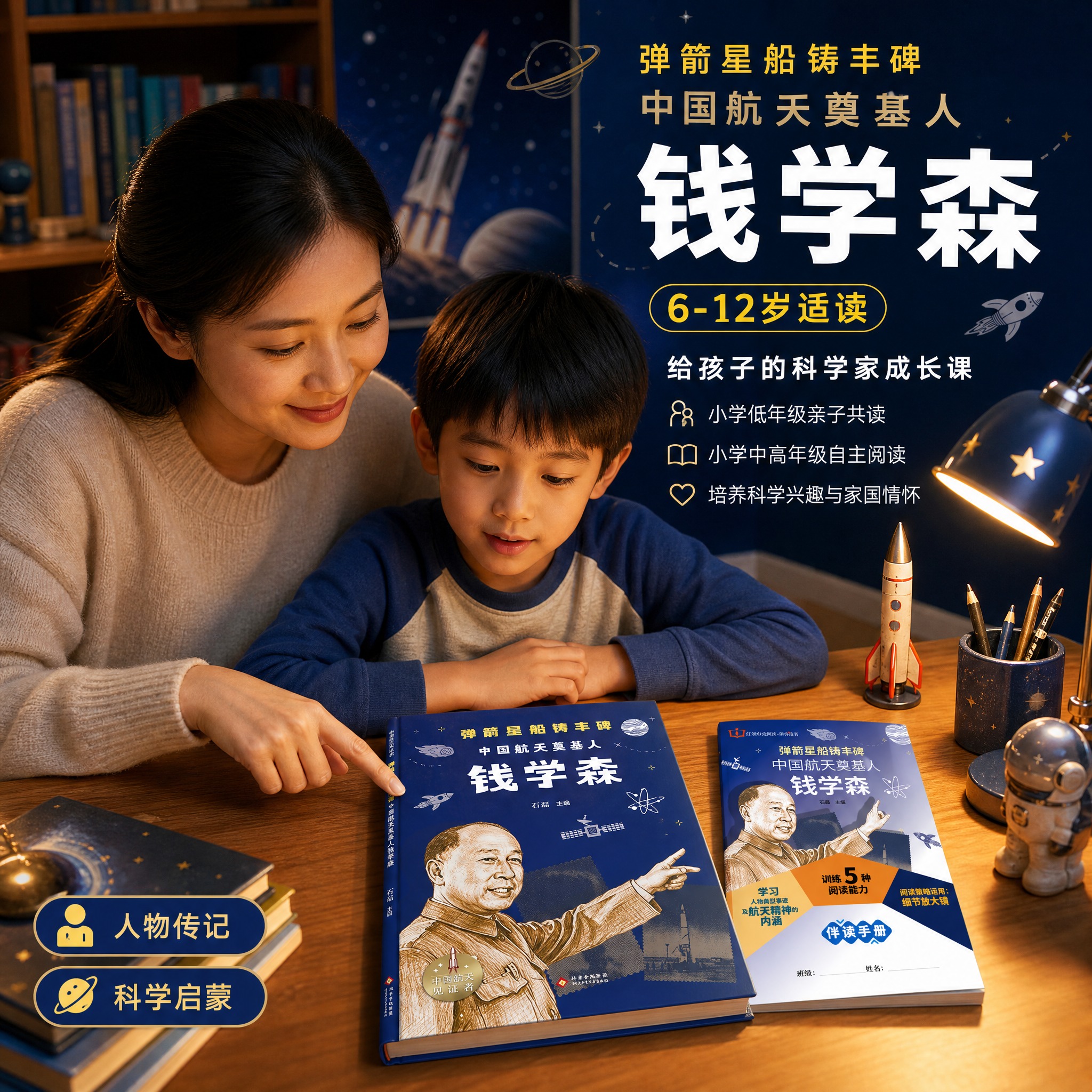 [主图-3 重制] 妈妈陪孩子读书场景 仅展示书籍封面 不出现… - 图片创意预览