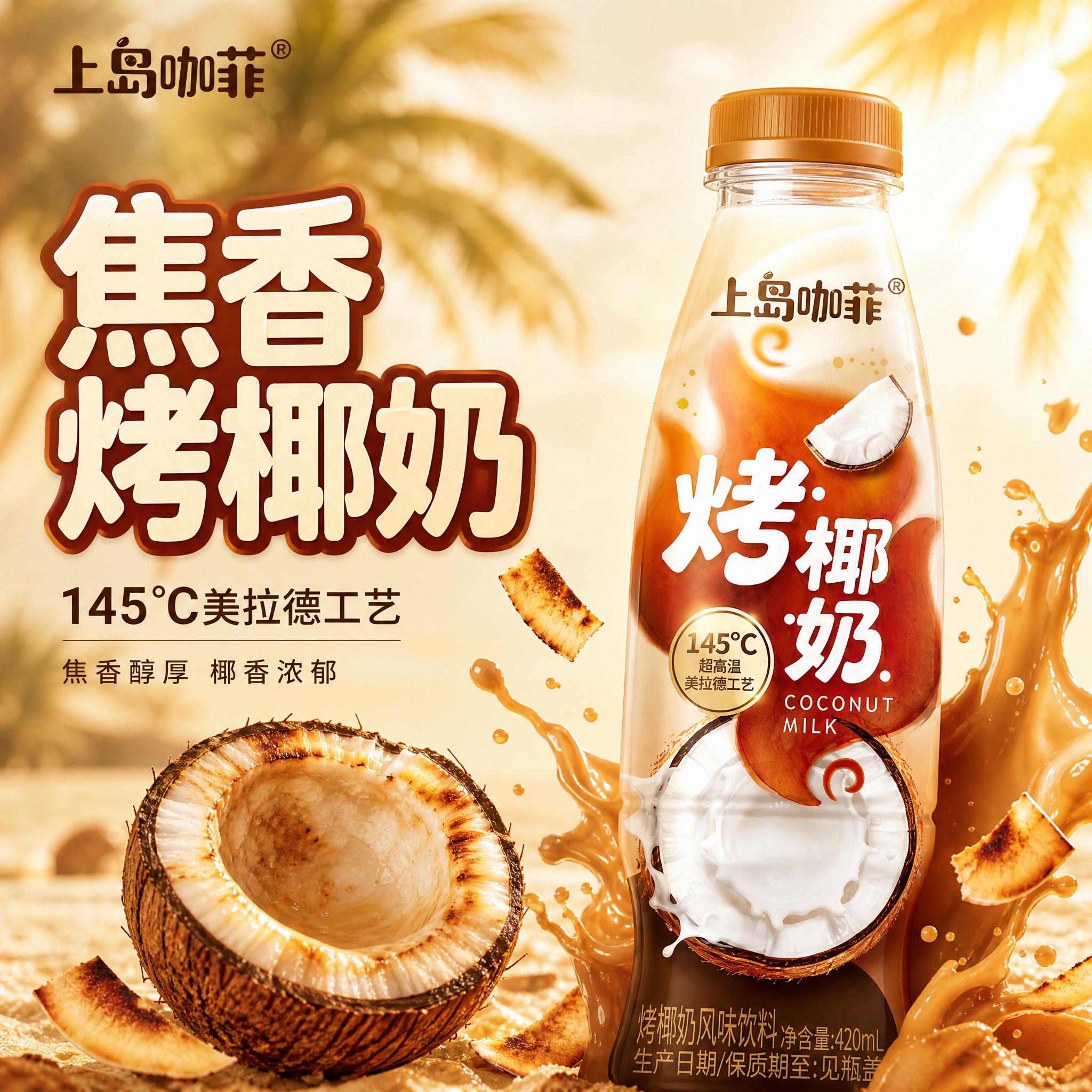 [主图-1] 首图点击率 焦香烤椰奶食欲诱惑 [统一基调] 淘… - 图片创意预览