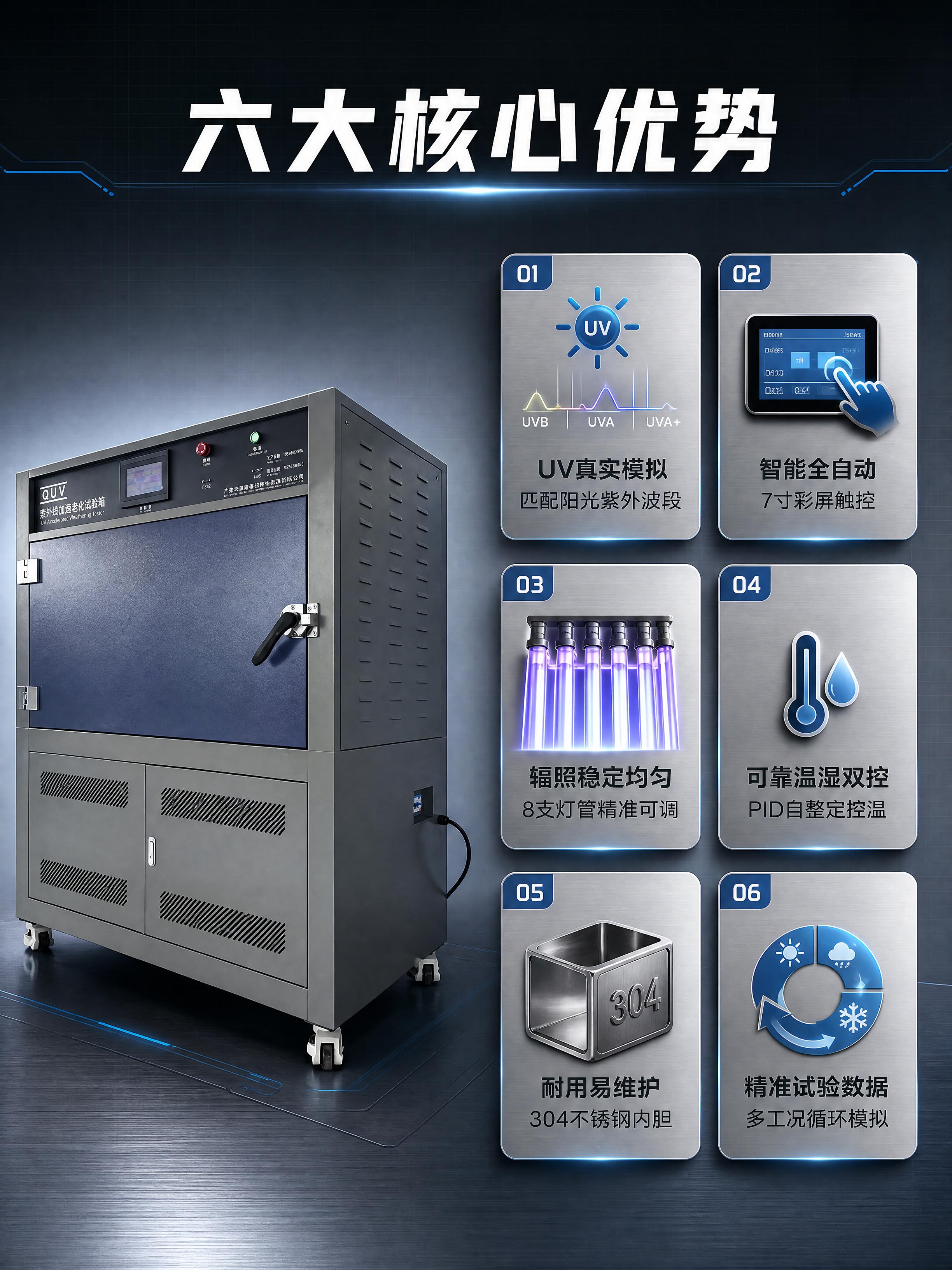 [商品] 使用【图3】QUV紫外线加速老化试验箱（关门侧面视角… - 图片创意预览