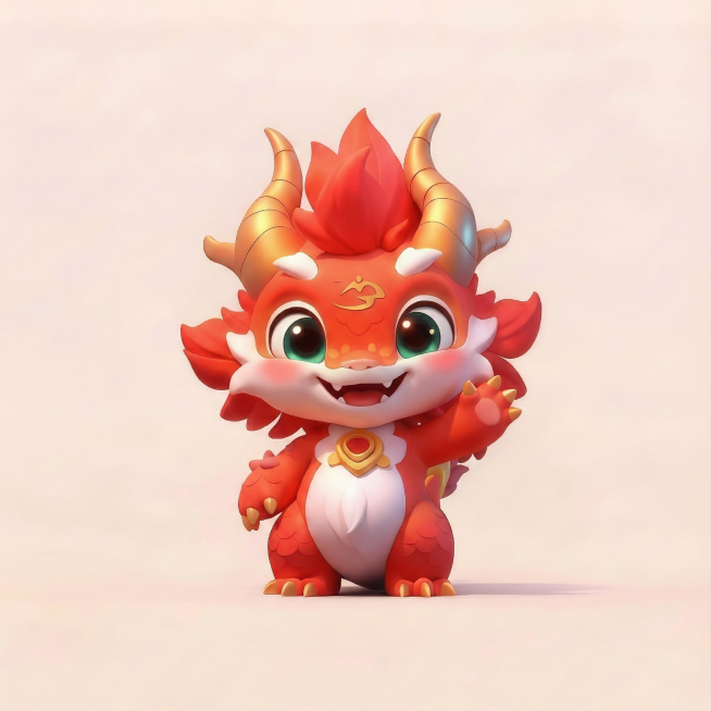 生成一个图中形象挥着右手开心打招呼的动作预览效果