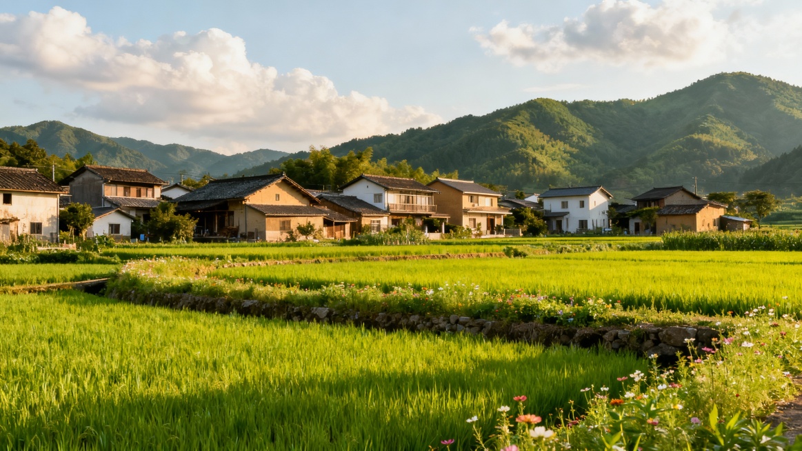 农家田园背景图预览效果