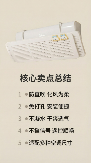 [详情图 5] [主题] 规格参数与全卖点总结 [氛围风格] 简约日式干净背景，风格统一 [画面] 产品主体保持参考图不变，主体放置画面上半部分，下半部分清晰罗列产品核心卖点与规格参数，背景保持浅米色预览效果