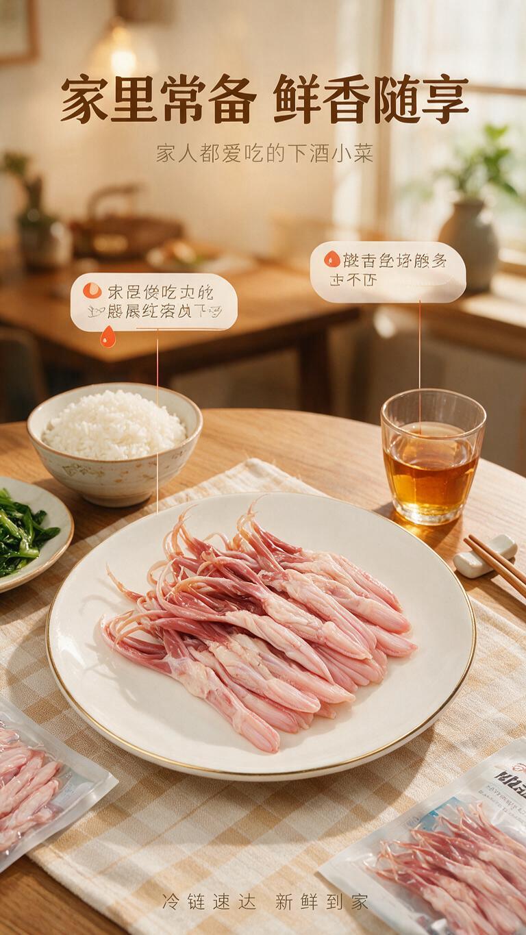 [商品] 使用【图1】生鲜冰鲜鸭舌；保留鸭舌形态、颜色、纹理，… - 图片创意预览