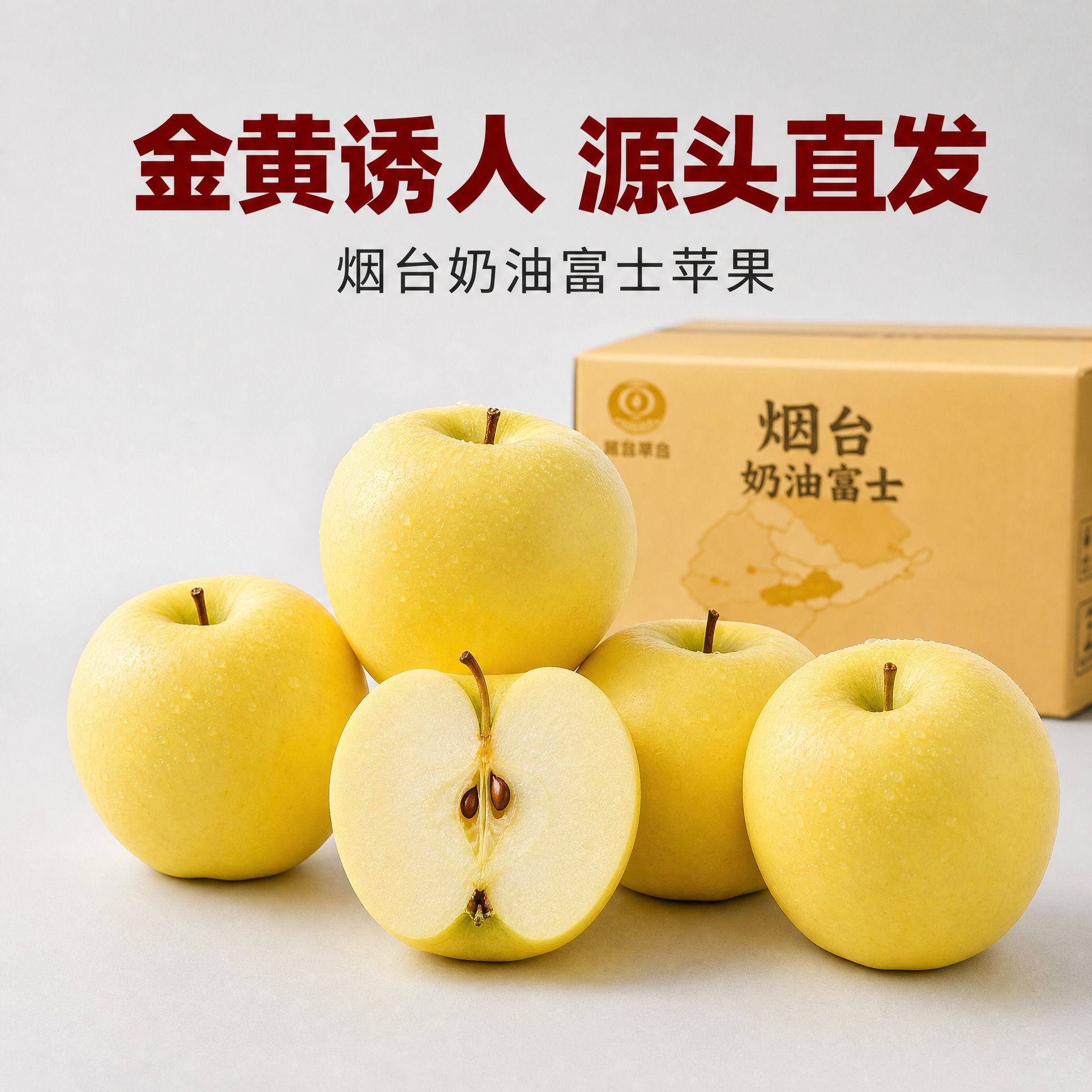 [主图-3] 金黄诱人 源头直发。京东电商主图，800×800… - 图片创意预览