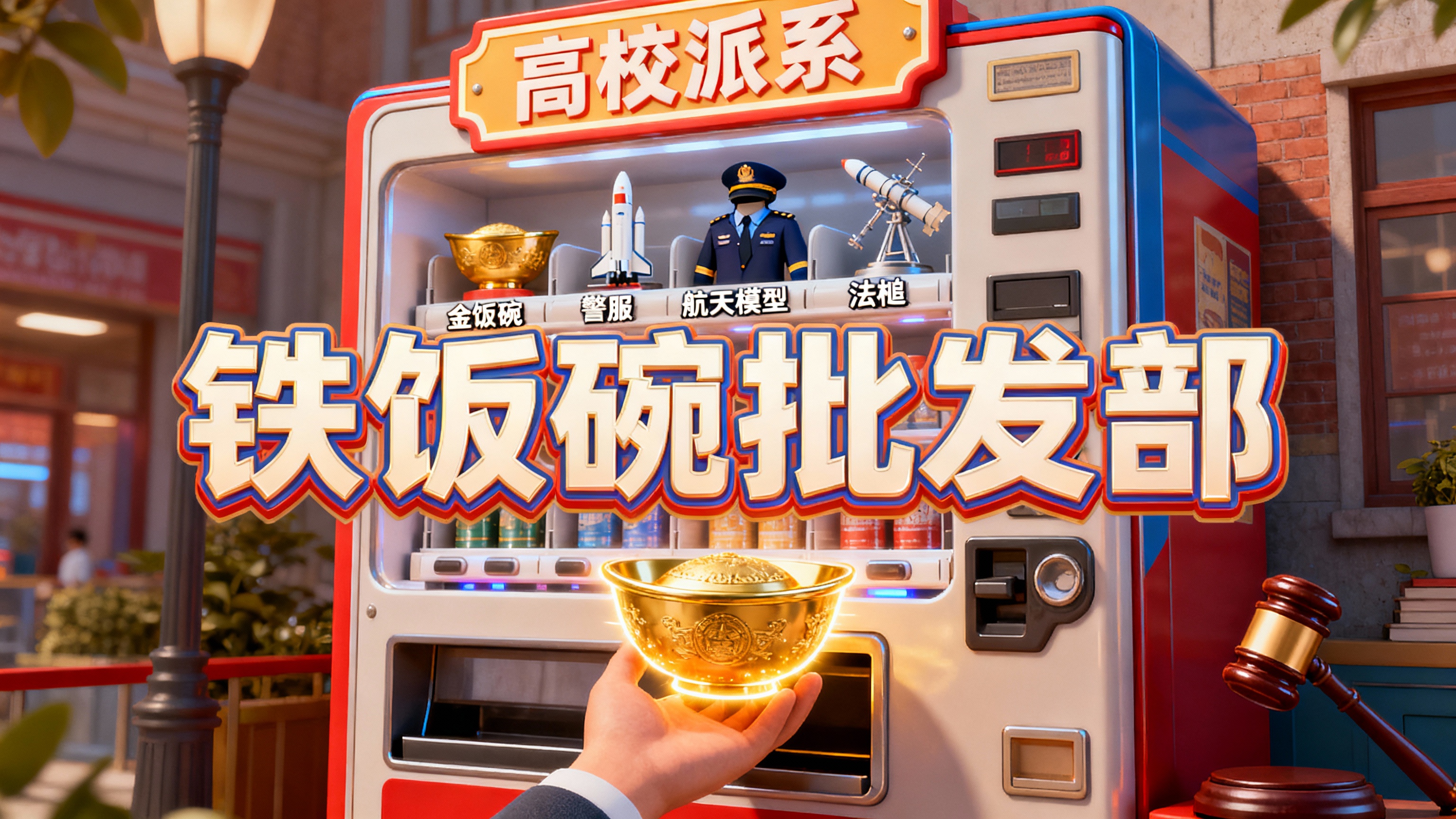 [image-3D C4D渲染风格，色彩鲜艳。画面中央是一台巨… - 图片创意预览