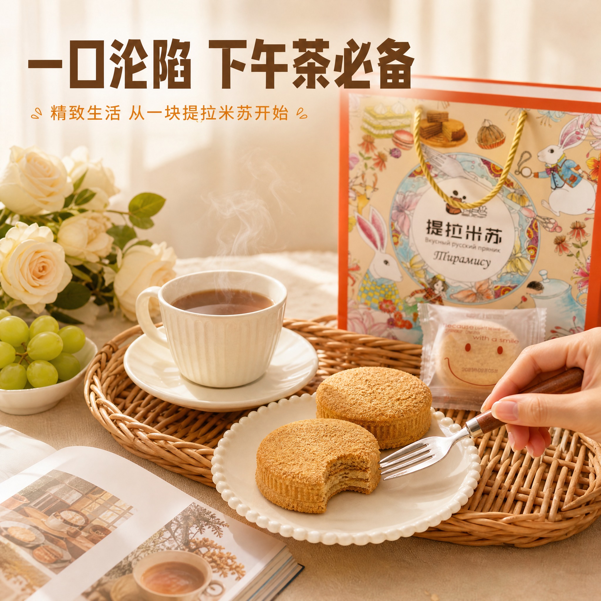[主图-4] 场景与体验，主题：下午茶时光 精致生活仪式感。… - 图片创意预览