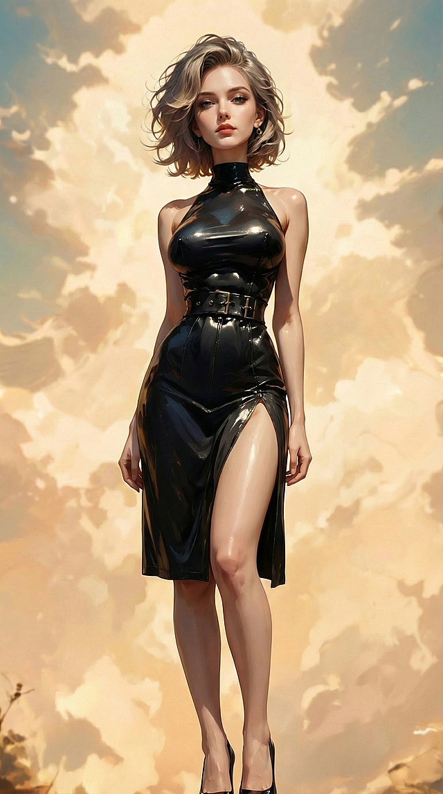 转绘为写实风格，拓展为全身照片